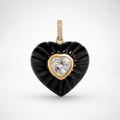 Black Onyx Aurelia Heart Pendant
