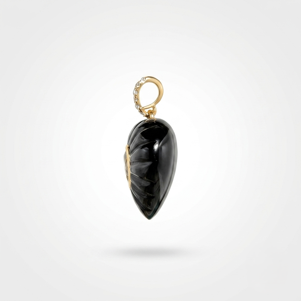 Black Onyx Aurelia Heart Pendant