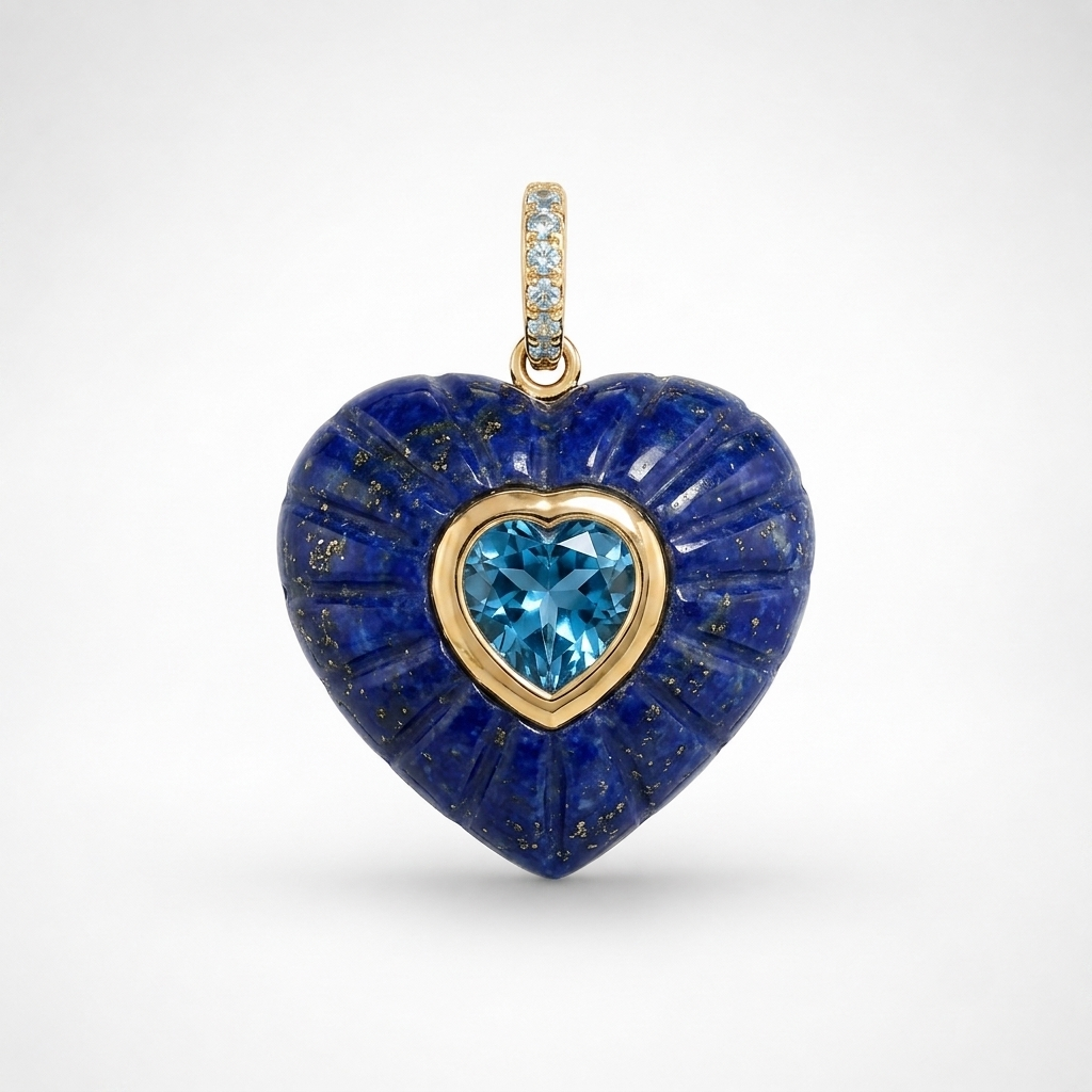 Lapis Aurelia Heart Pendant