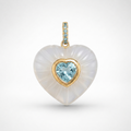 White Onyx Aurelia Heart Pendant
